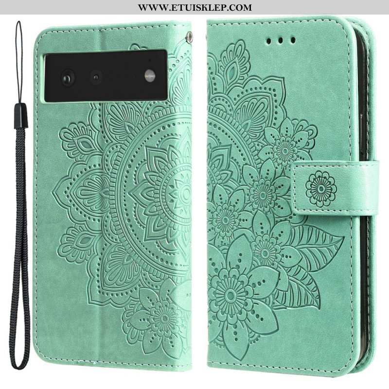 Etui Folio do Google Pixel 6 Kwiatowa Mandala